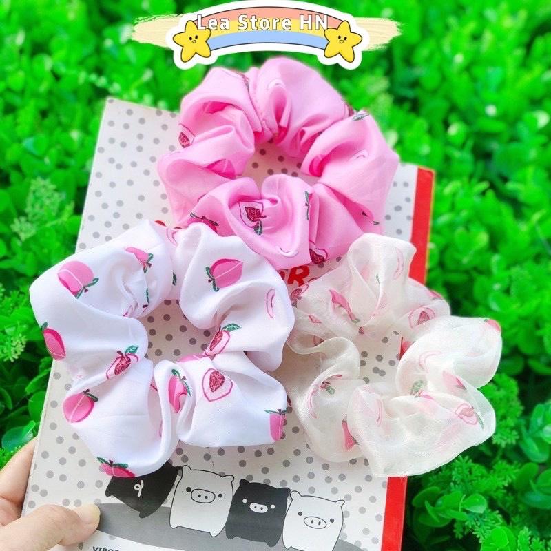 Dây Buộc Tóc Buộc Tóc Scrunchies Hoạ Tiết Trái Cây Xinh Xắn N02