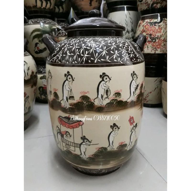 Chum sứ đựng nước,đựng rượu