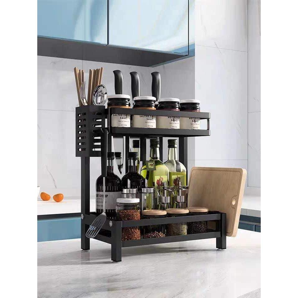 Kệ Để Đồ Nhà Bếp Để Gia Vị Bằng Sắt 2 Tầng, 3 Tầng Đa Năng