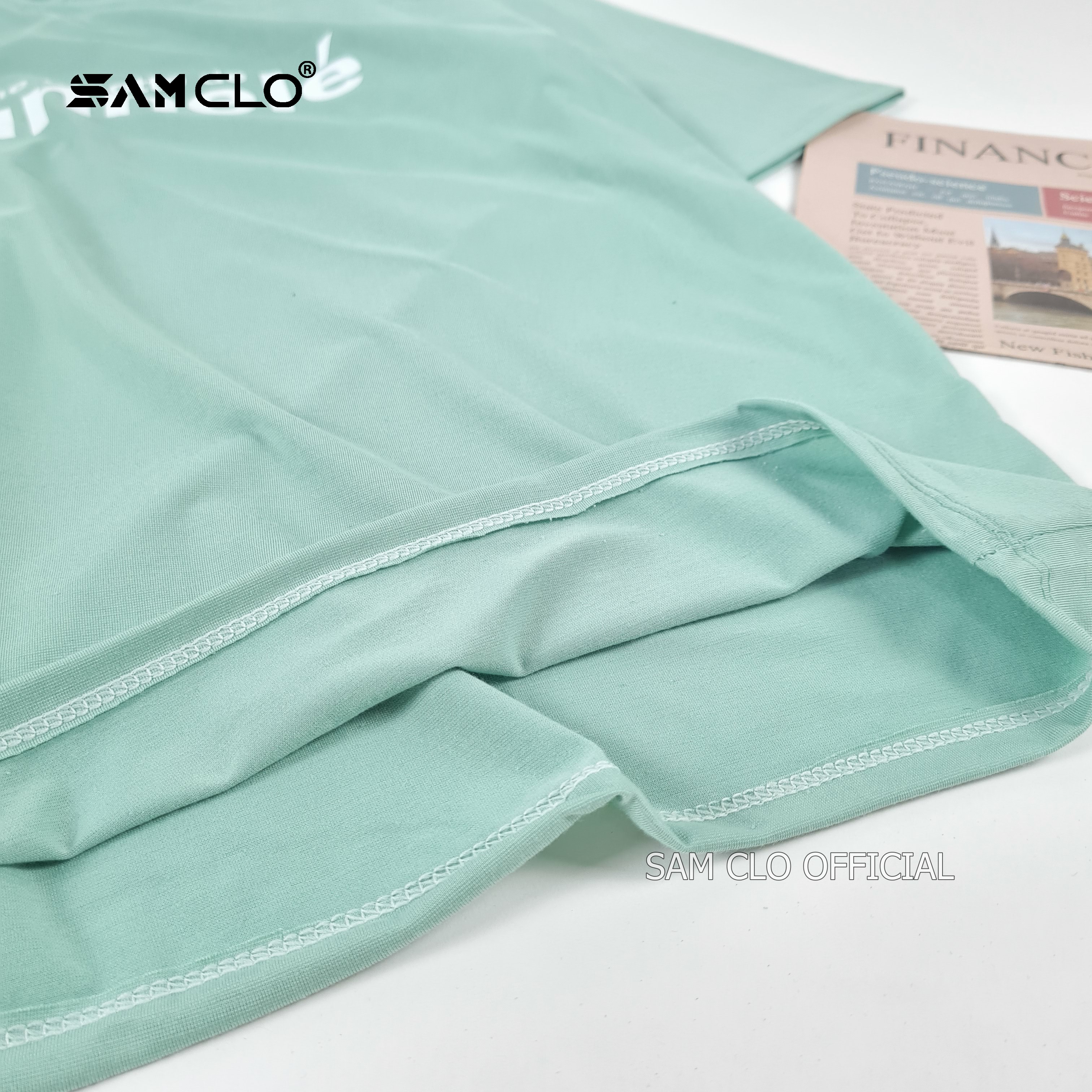 Áo phông tay lỡ nam nữ SAM CLO thun form rộng dáng Unisex - mặc cặp, nhóm, lớp in chữ CANNE LÉ