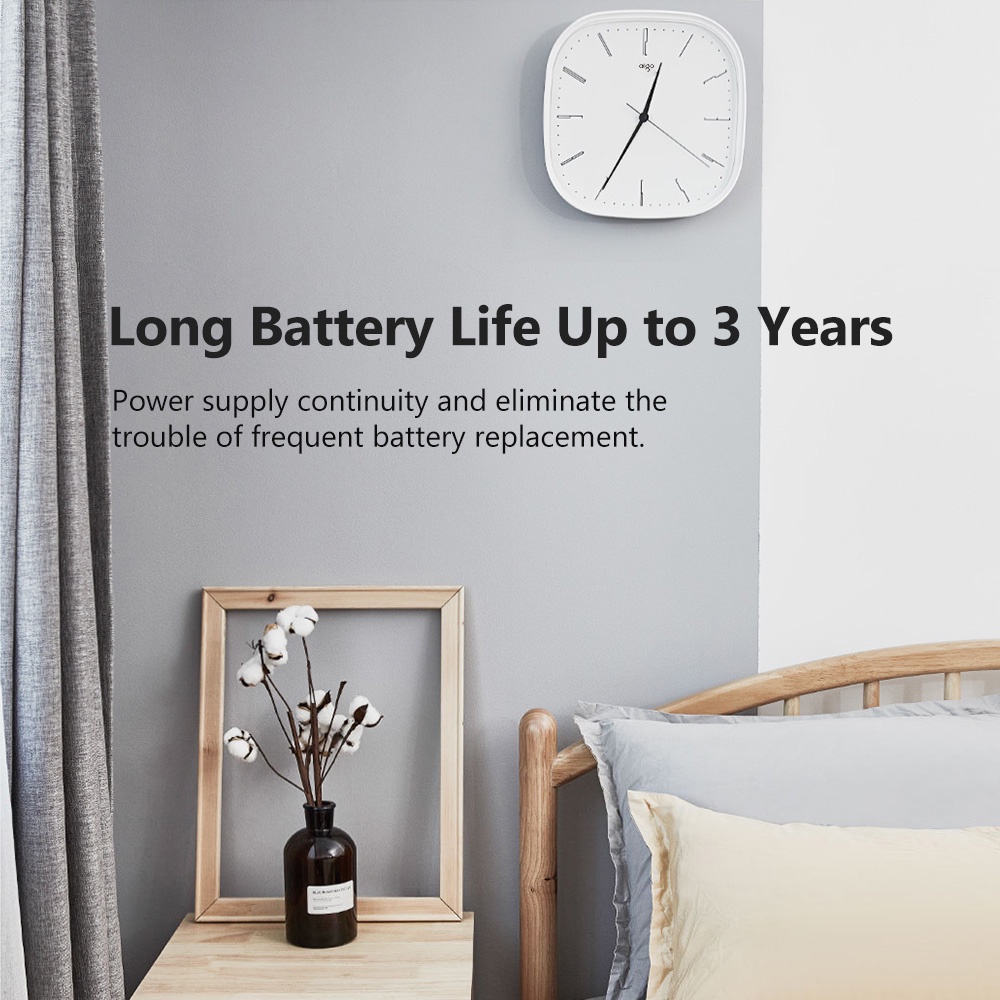 Xiaomi Youpin Đồng hồ treo tường Aigo siêu mỏng thời trang dành cho trang trí phòng khách-Hàng chính hãng