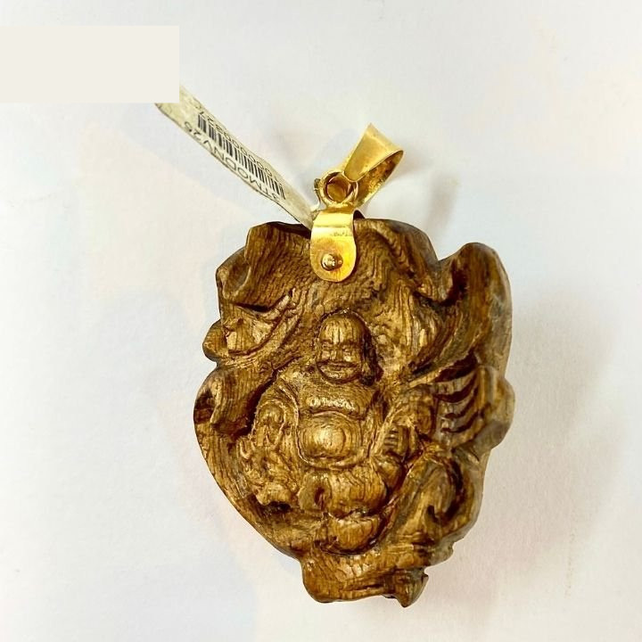 Mặt Dây Chuyền Trầm Hương Bọc Vàng 2p5 PHÚC LINH