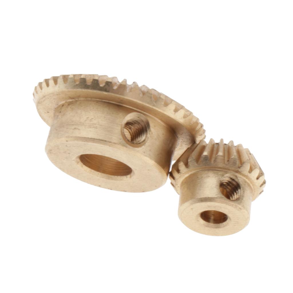 Brass 0.5 Modulus 20 Teeth 3 To 6 Mm Hole Diameter 90 Degree Bevel Wheel Gear