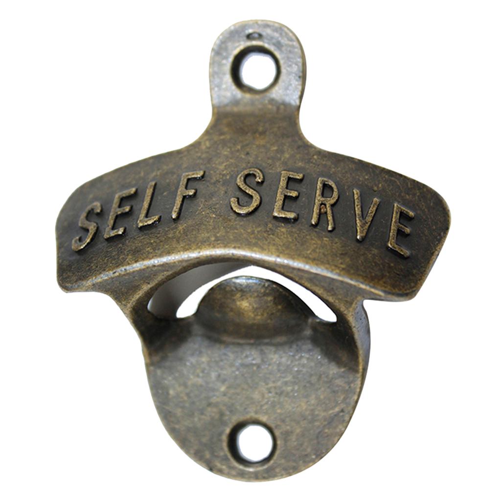 4pcs Wall Mount Bar Wine Beer Glass Cap Bottle Opener Kitchen Tool
