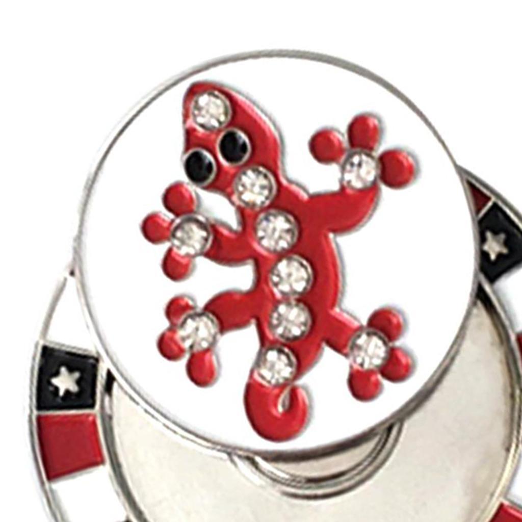 Golf Cap Clip Ball Marker Zinc Alloy Golfer