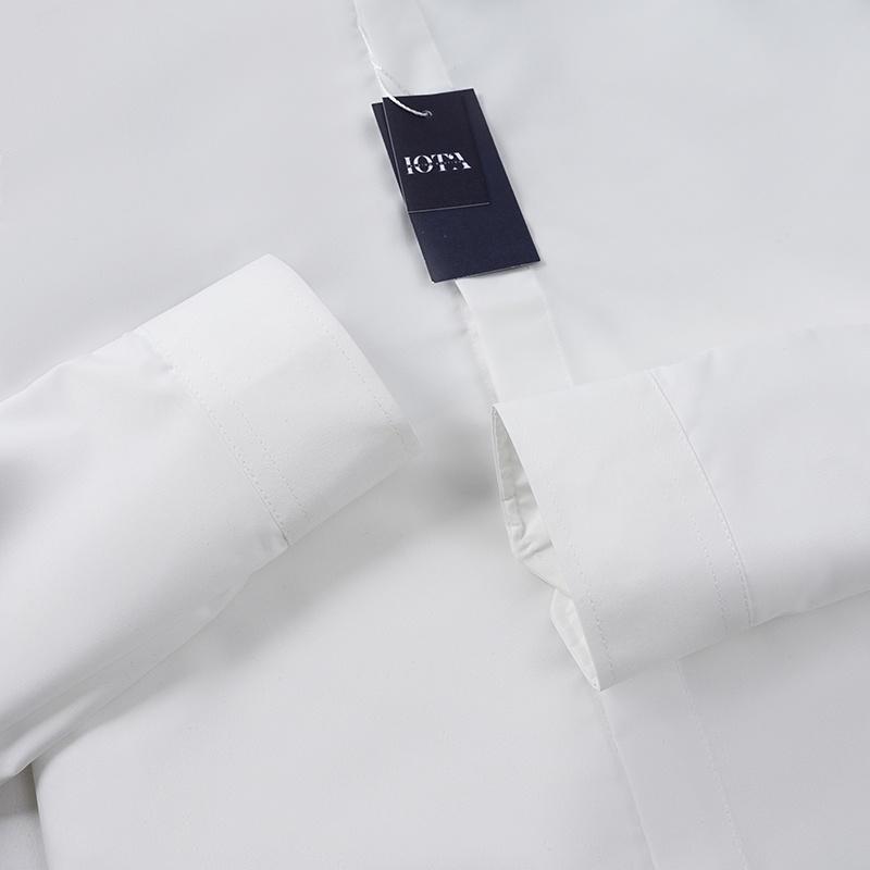 Áo Sơ Mi Nam Dài Tay IOTA Vải Cotton Lụa Nẹp Ẩn Cao Cấp Chống Nhăn Không Xù Không Phai Màu