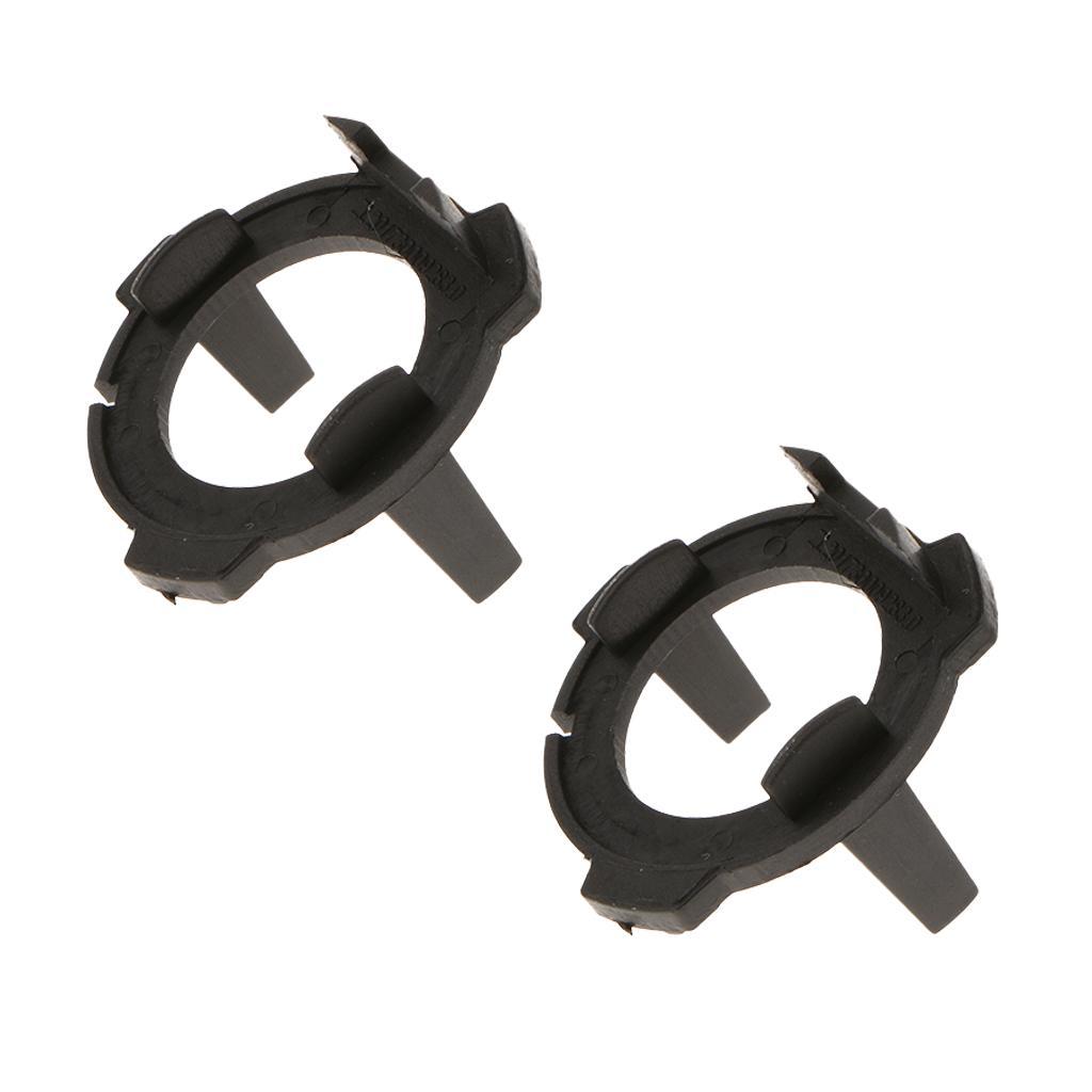 2pcs Plastic LED Headlight Bulb Adapter Holder Easy to Install