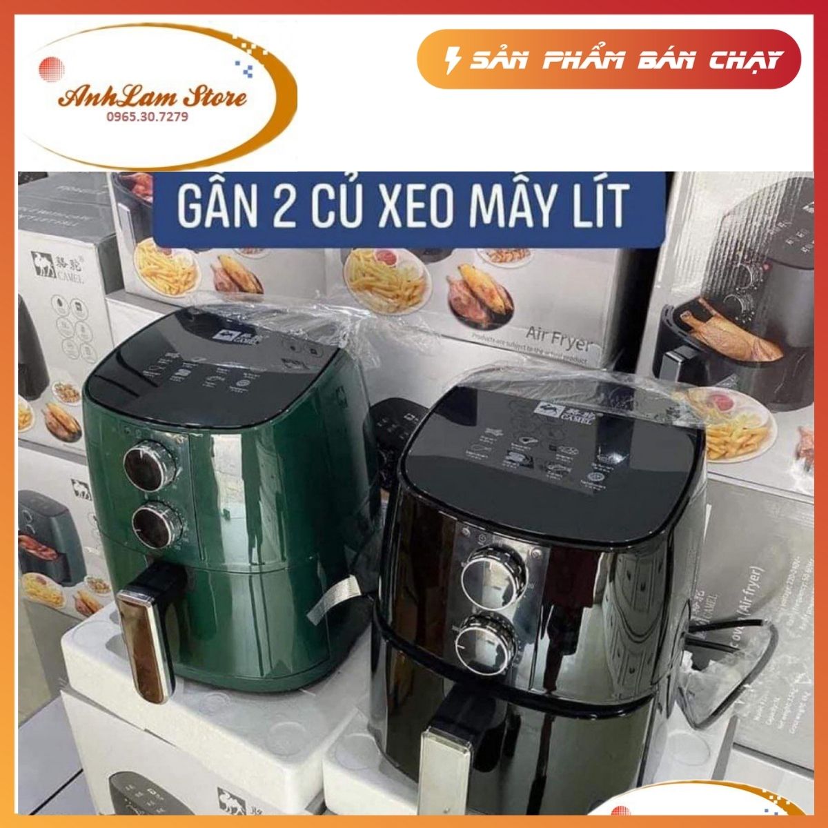 Nồi Chiên Không Dầu 5L, 6L, 8L - Thế Hệ Mới 2021