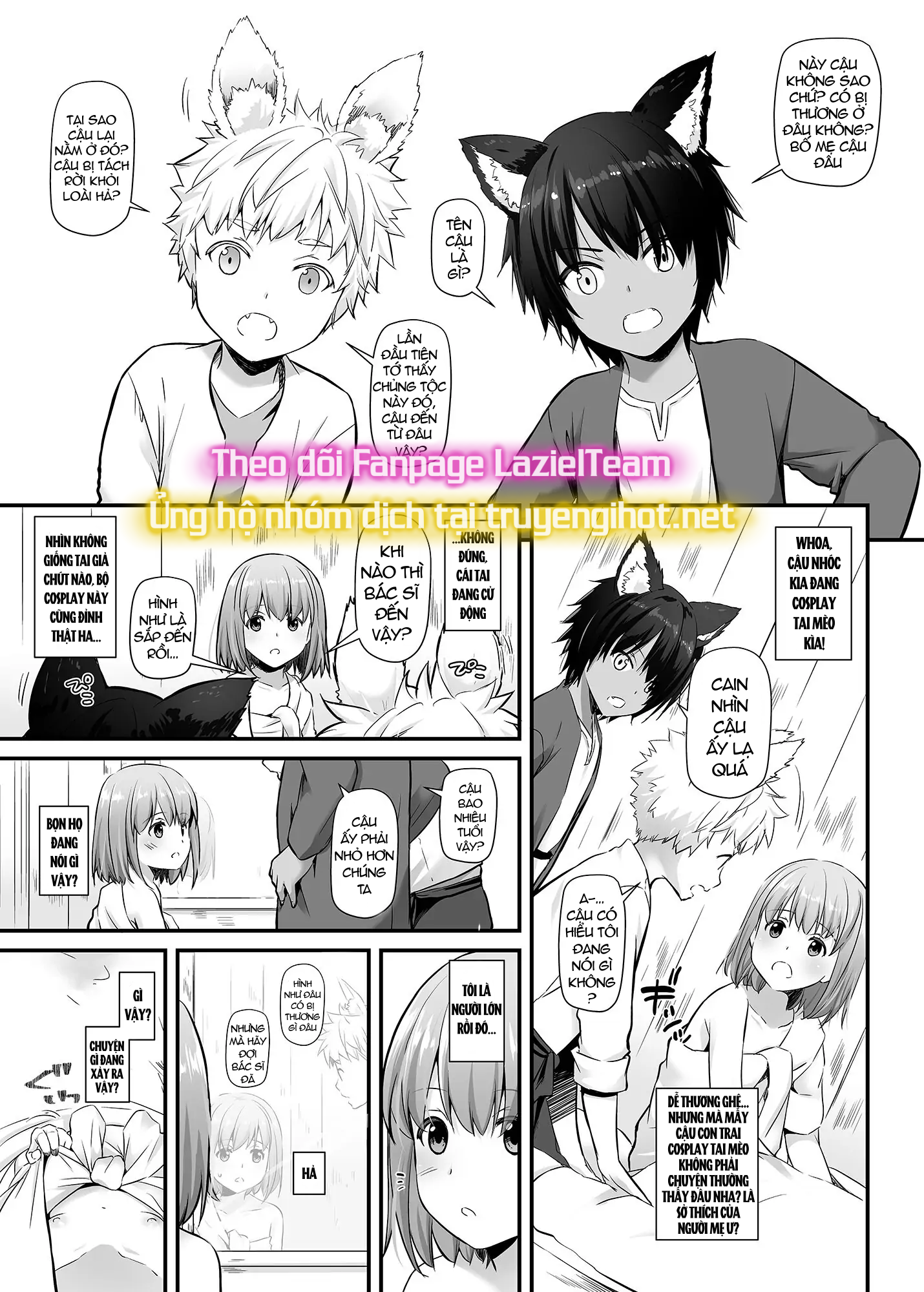 [21+] hai chàng trai cao lớn với đôi tai thú đã yêu tôi ở một thế giới khác chapter 1.1 5