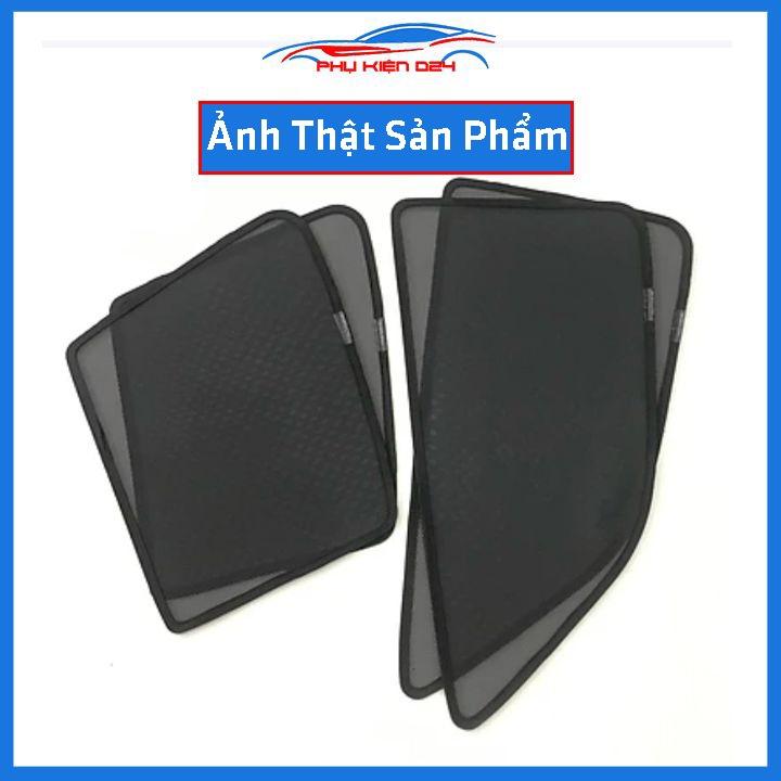 Bộ 4 rèm chắn nắng nam châm Morning 2012-2013-2014-2015-2016-2017-2018-2019 khung cố định chống tia UV
