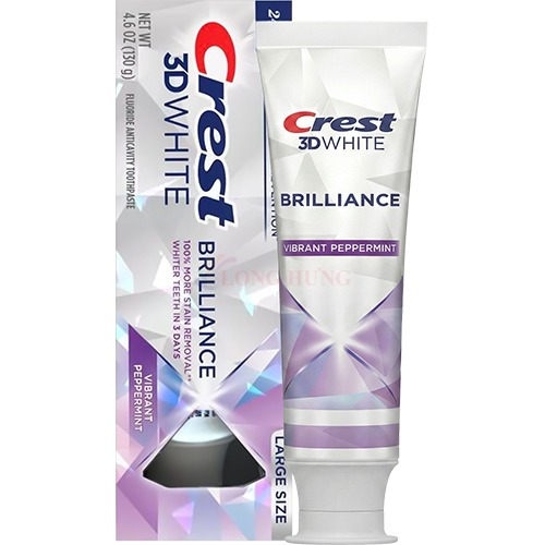 Kem đánh răng Crest 3D White Brilliance (130g) - Hàng chính hãng