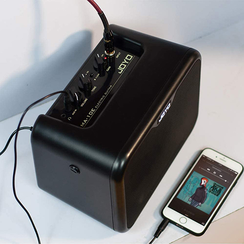 Ampli Guitar Electric JOYO MA-10E | Loa Mini JOYO MA-10E Dành Cho Đàn Guitar Electric Công Suất 10W - Tặng Kèm 3 Móng Gảy vs Dây 3.5mm Kết Nối Điện Thoại