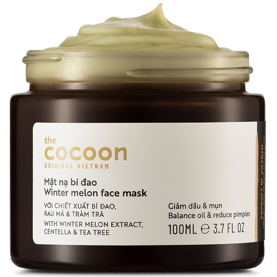 Mặt Nạ Cocoon Bí Đao Giảm Dầu, Giảm Mụn, Cấp Ẩm & Sáng Da - Winter Melon Face Mask 100mL