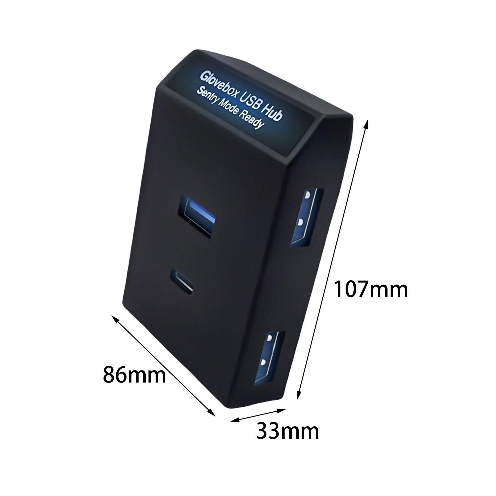 USB Hub Music Listening Fast Charge USB Docking Station for Model Y