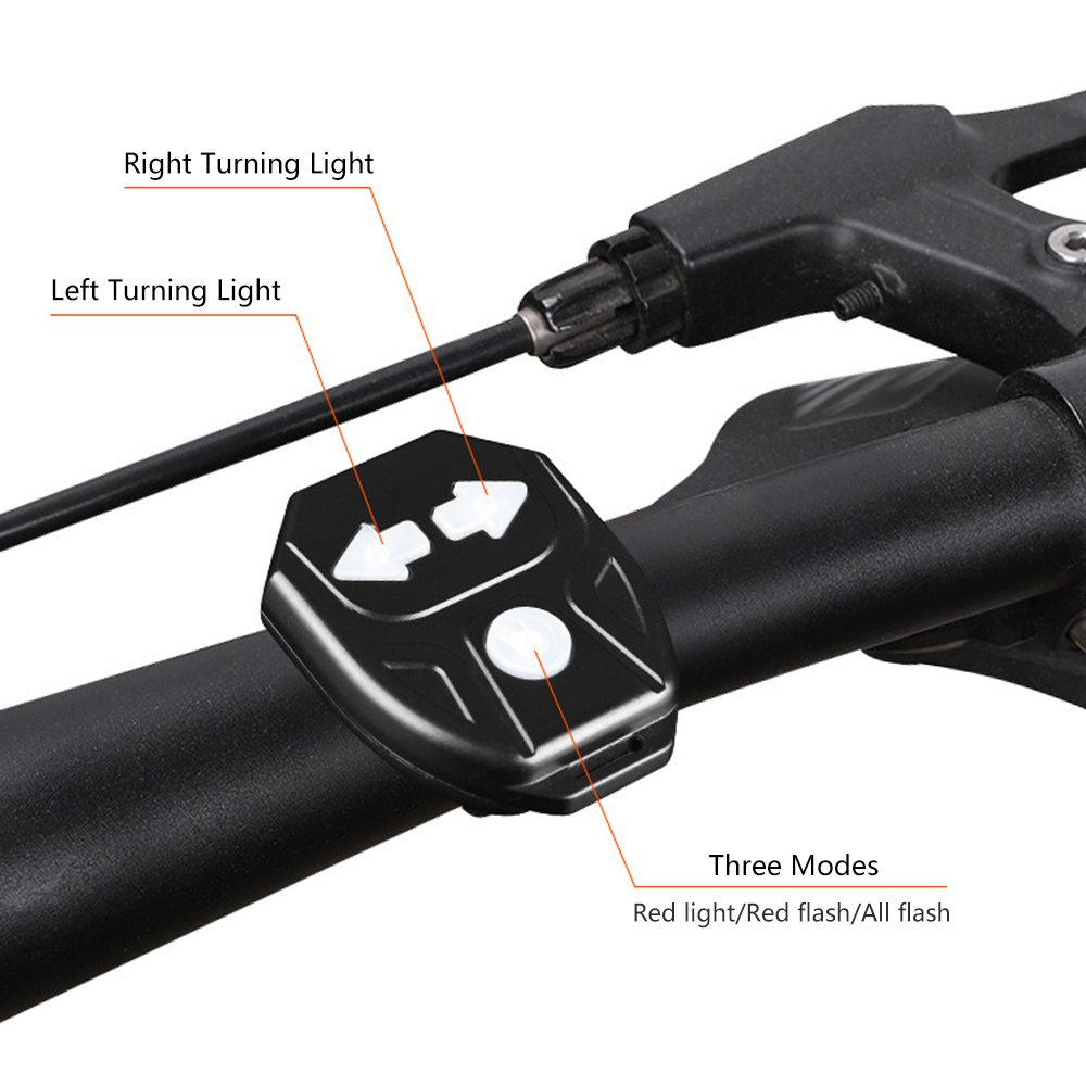 Đèn LED Cảnh Báo Sau Xe Đạp Có Thể Sạc Lại