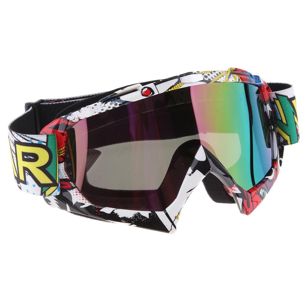 Fashionable Snowmobile Snowboard Goggles Racing Motocross Eyewear Colorful