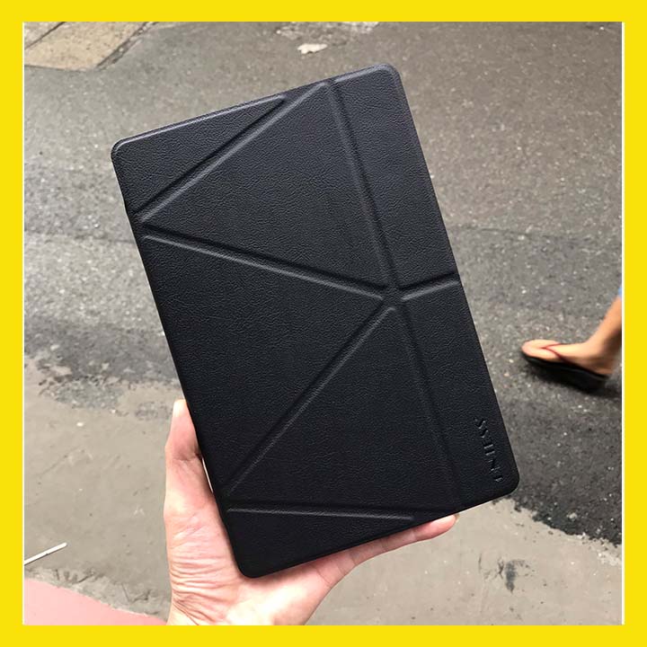 Bao Da Chính Hãng Onjess Dành Cho iPad Mini 1/2/3 Lưng Silicon Chống Sốc Dạng Gấp Chữ Y Dựng Ngang và Đứng Tiện Lợi - Hàng Chính Hãng