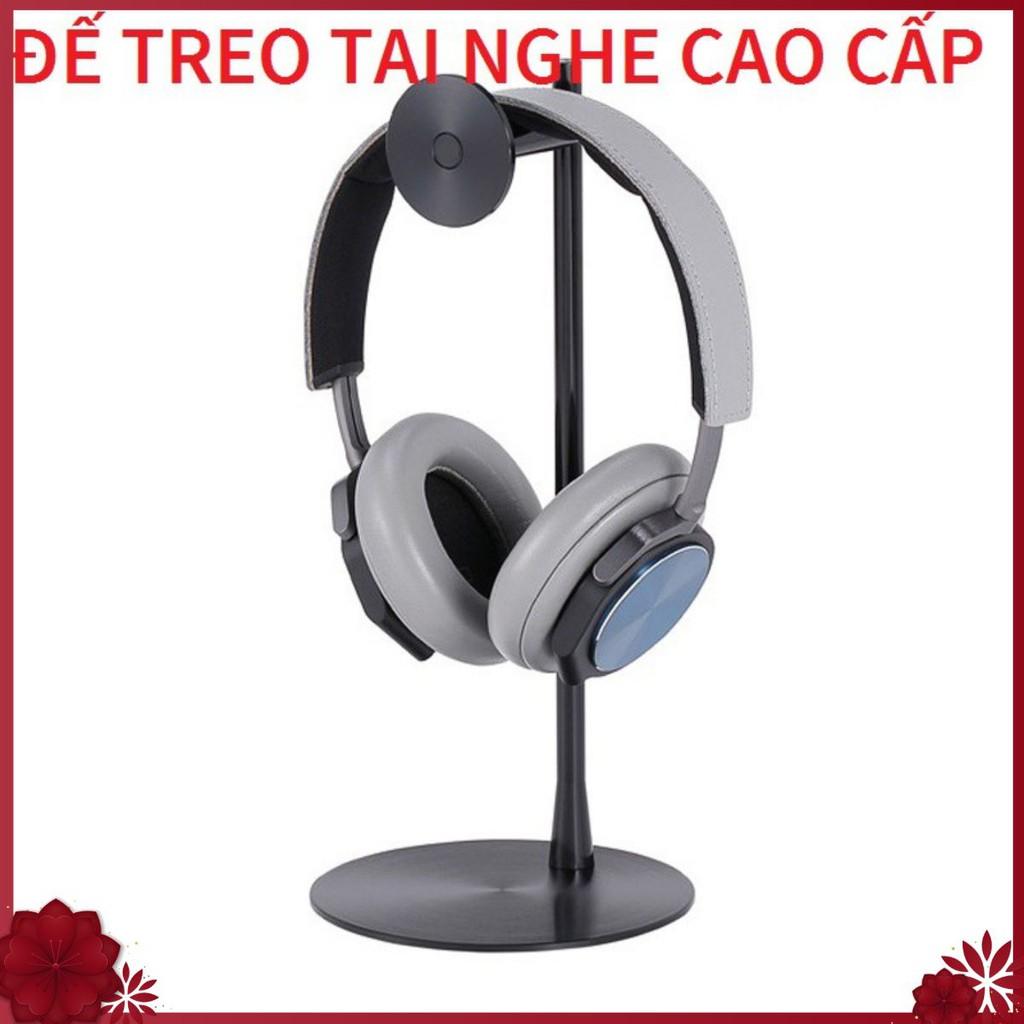 ️Đế treo tai nghe bằng kim loại, Giá đỡ tai nghe máy tính sáng tạo đen tuyền, tinh tế.