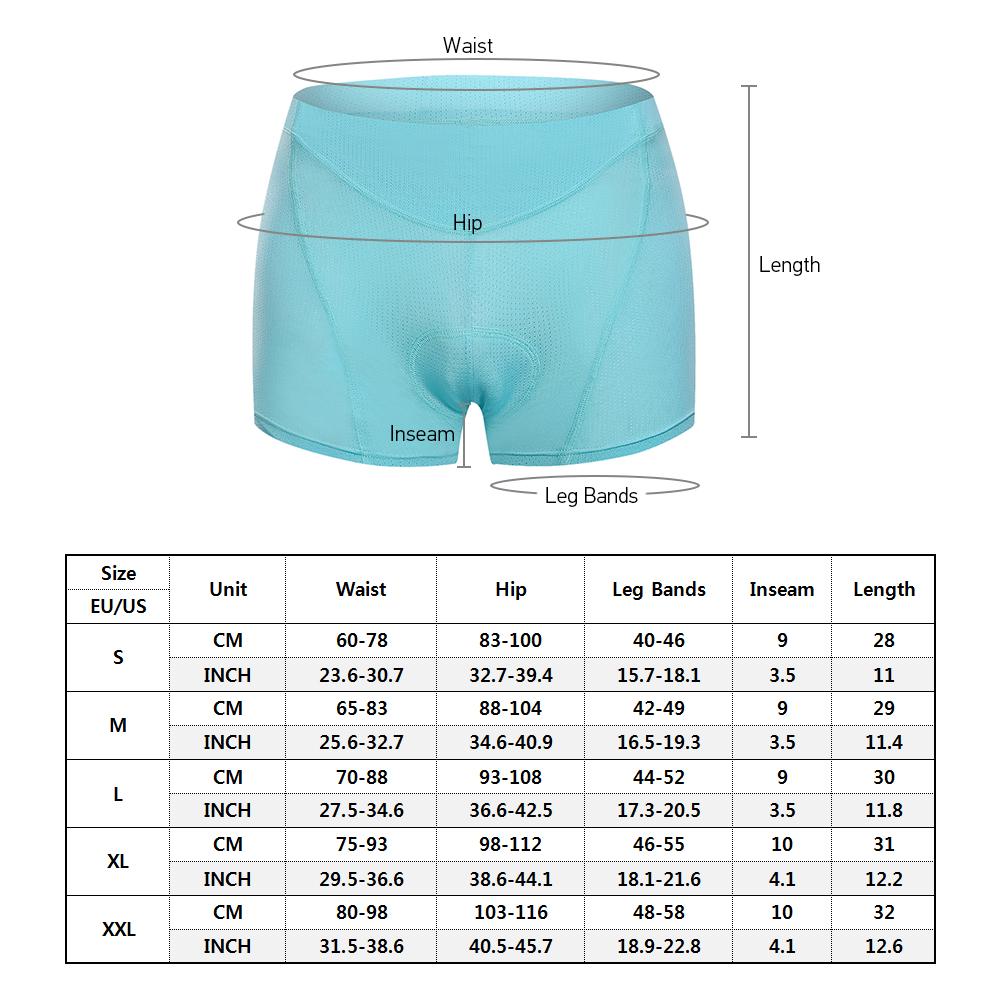 Đồ lót 3D có miếng đệm cho nữ đi xe đạp