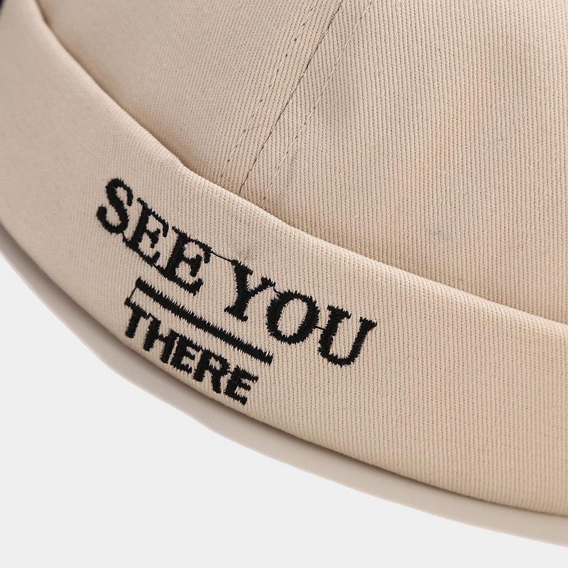 Hình ảnh Nón beanie vành tròn Mũ tròn Miki Hat thêu chữ See You 404 phong cách Hiphop Ulzzang form unisex nam nữ