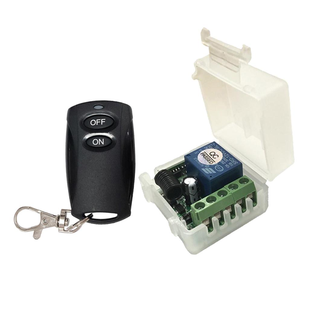 DC 12V 433M Wireless Remote Control Relay Switch Receiver Security System Garage Doors with Remote Control Kit