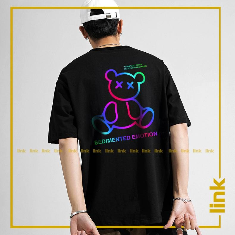 Áo phản quang GẤU TEDDY KAWS tay lỡ UNISEX