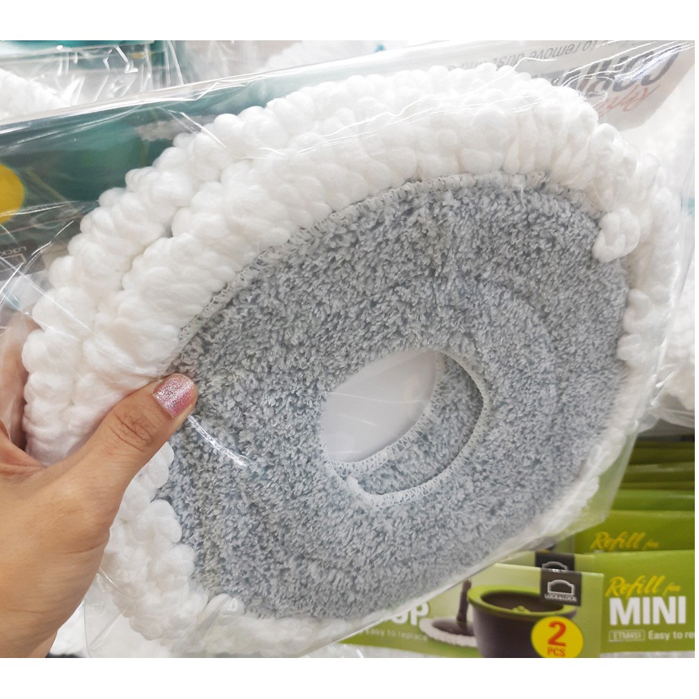 Sét 2 Bông Lau Thay Thế Chổi Lau Nhà Mã ETM498 và ETM494