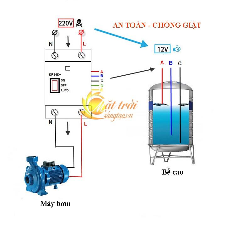 Công tắc cảm biến bơm nước tự động DF-96D+ 20A