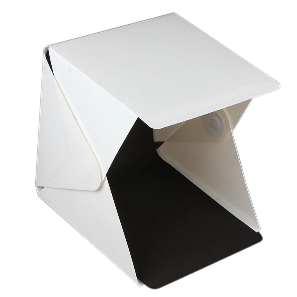 8.89'' x 9.05'' x 9.44'' Light Room Table Top Photo Studio Photography LED Lighting Tent Kit Backdrop Cube Box