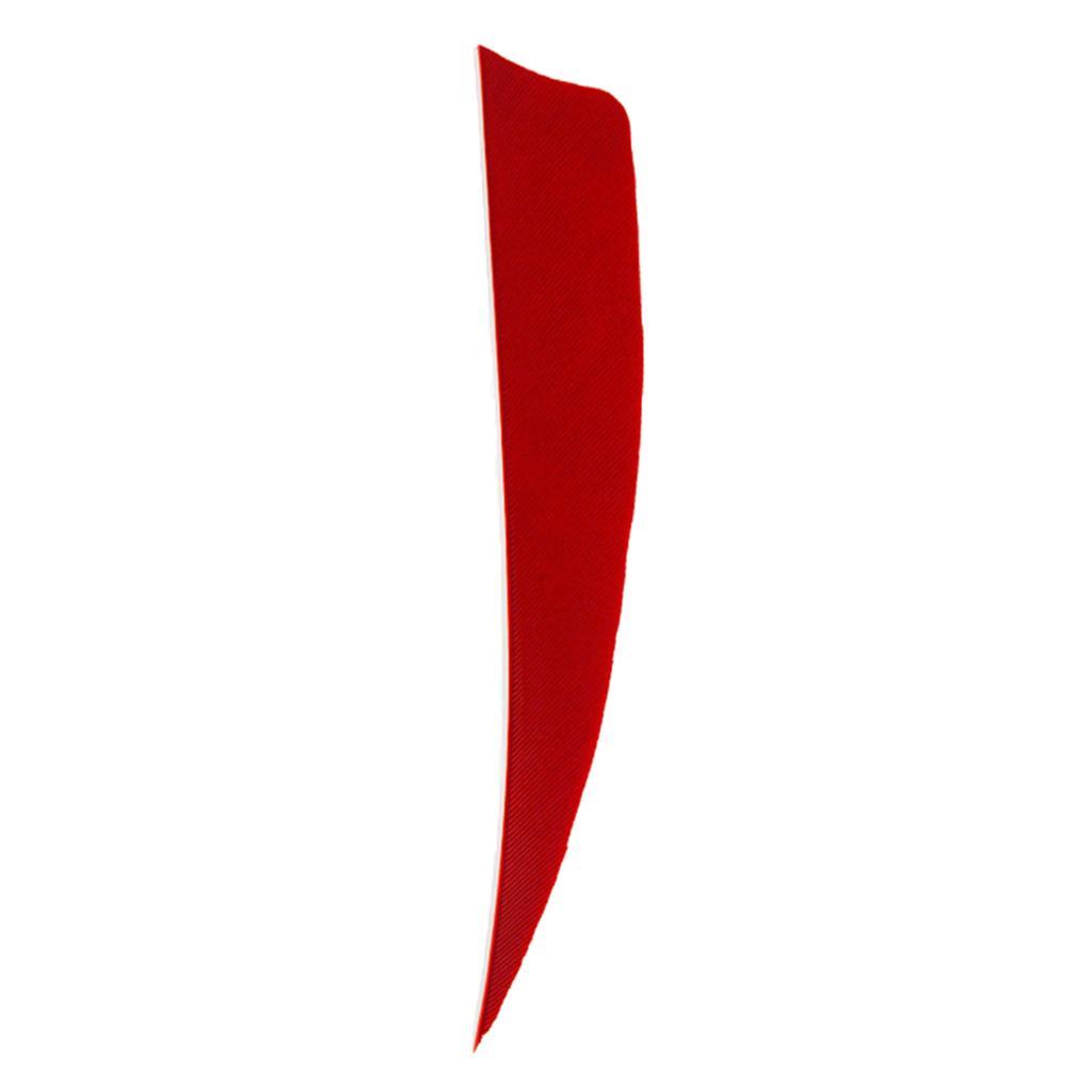 2-6pack 12 Pieces 4 Inch Archery Arrow Feathers Fletchings Vanes Red
