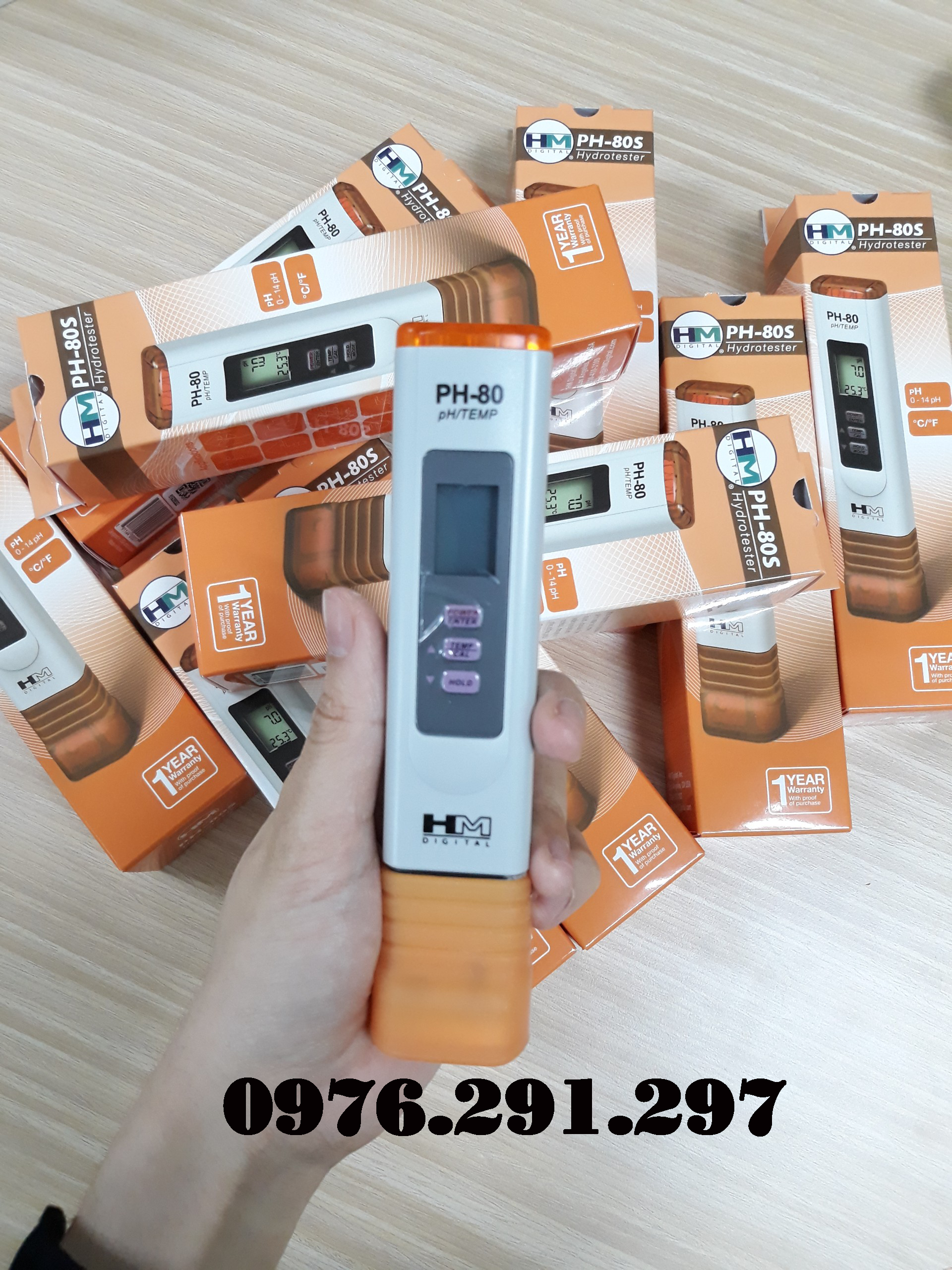 Bút đo PH và nhiệt độ nước - Bút đo PH thủy canh PH80 - HMDigital Mỹ