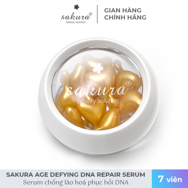 [Quà tặng] 14 viên Serum dưỡng da chống lão hóa Sakura Age Defying DNA Repair Serum