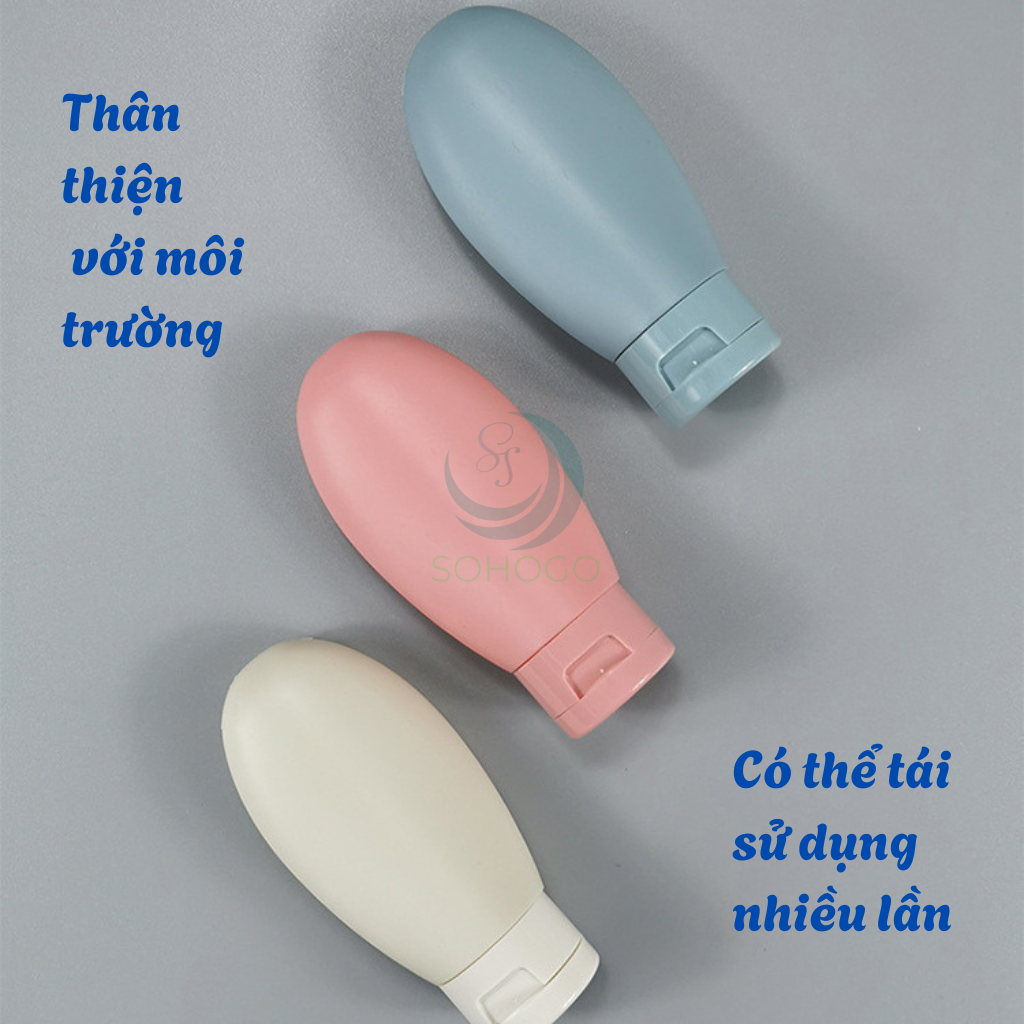 Bộ 3 lọ chiết mỹ phẩm du lịch mini – Dung tích 60ml tiện lợi Set 3 lọ chiết mỹ phẩm du lịch 60ml - Bộ 3 lọ chiết mỹ phẩm du lịch 60ml