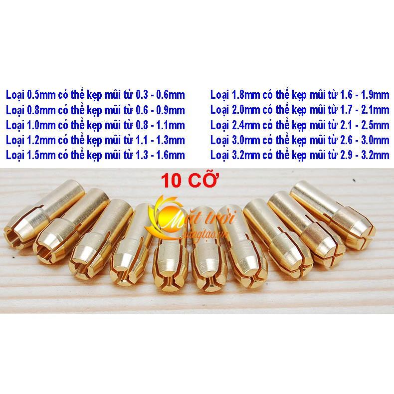 Đầu kẹp mũi khoan, mài, khắc các cỡ