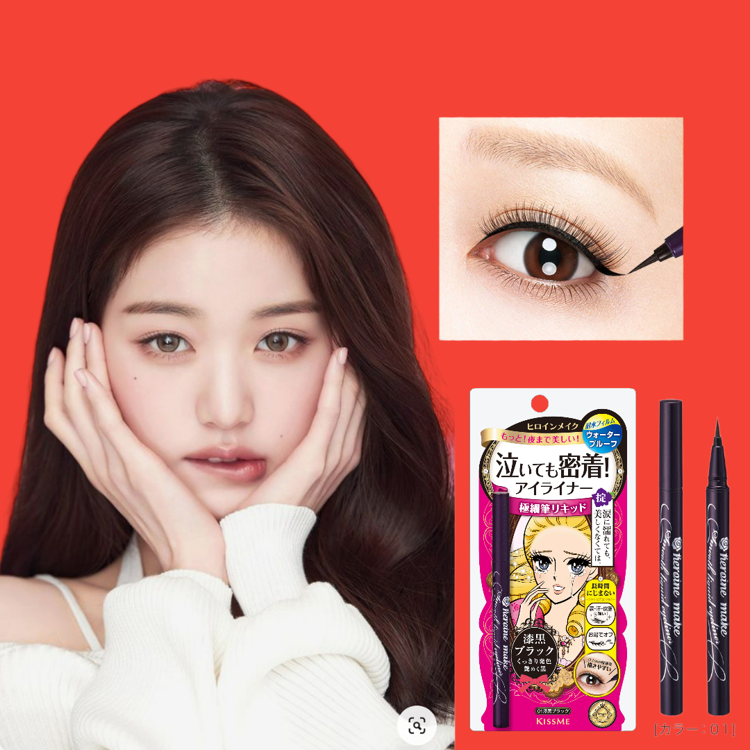 Bút Kẻ Mắt Nước Siêu Chống Trôi Kissme Heroine Make Smooth Liquid Eyeliner Super Keep Nét Siêu Sắc Mãnh (0.1g)