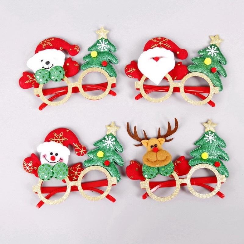 Mắt kính mắt kiếng noel ko tròng cho bé trang phục NOEL ngày lễ giáng sinh