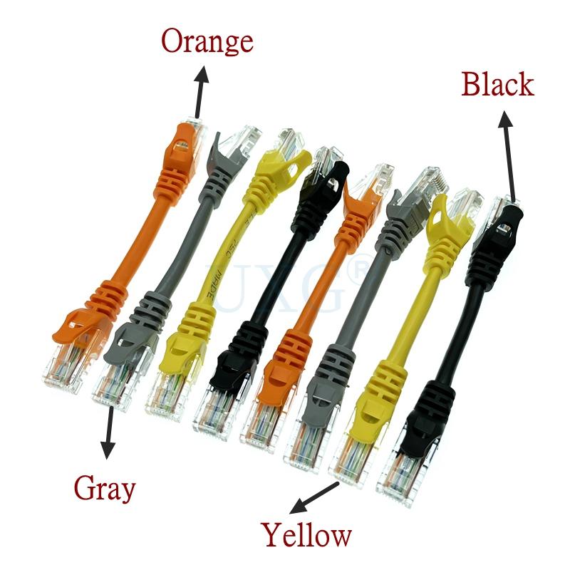 10cm 30cm 50cm Cat5e Ethernet Mạng UTP Mạng nam sang nam Gigabit Patch Cord RJ45 Twisted Pair Gigge LAN Cáp ngắn 1m 2m 30m