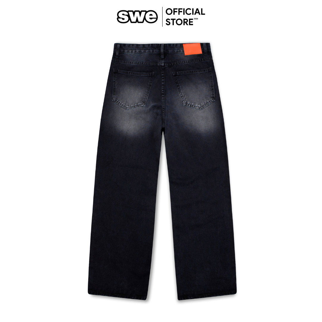 Quần jeans dài unisex Local Brand BAGGY JEANS dáng suông, ống rộng - Thương hiệu SWE VN