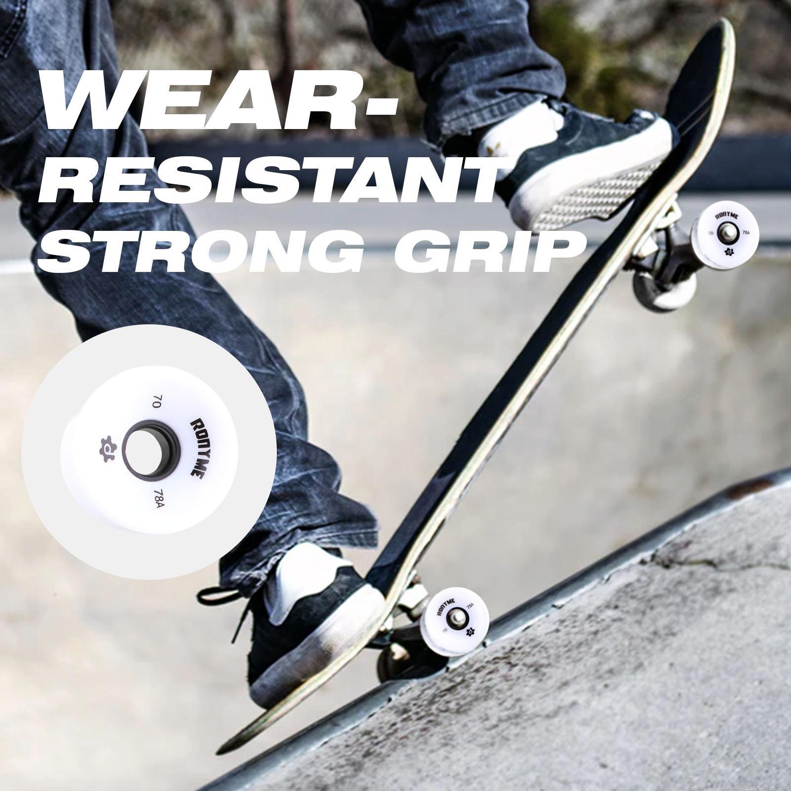 8 Pack Ronyme 78A Skateboard Wheels Replacement 70X51mm Longboard Parts