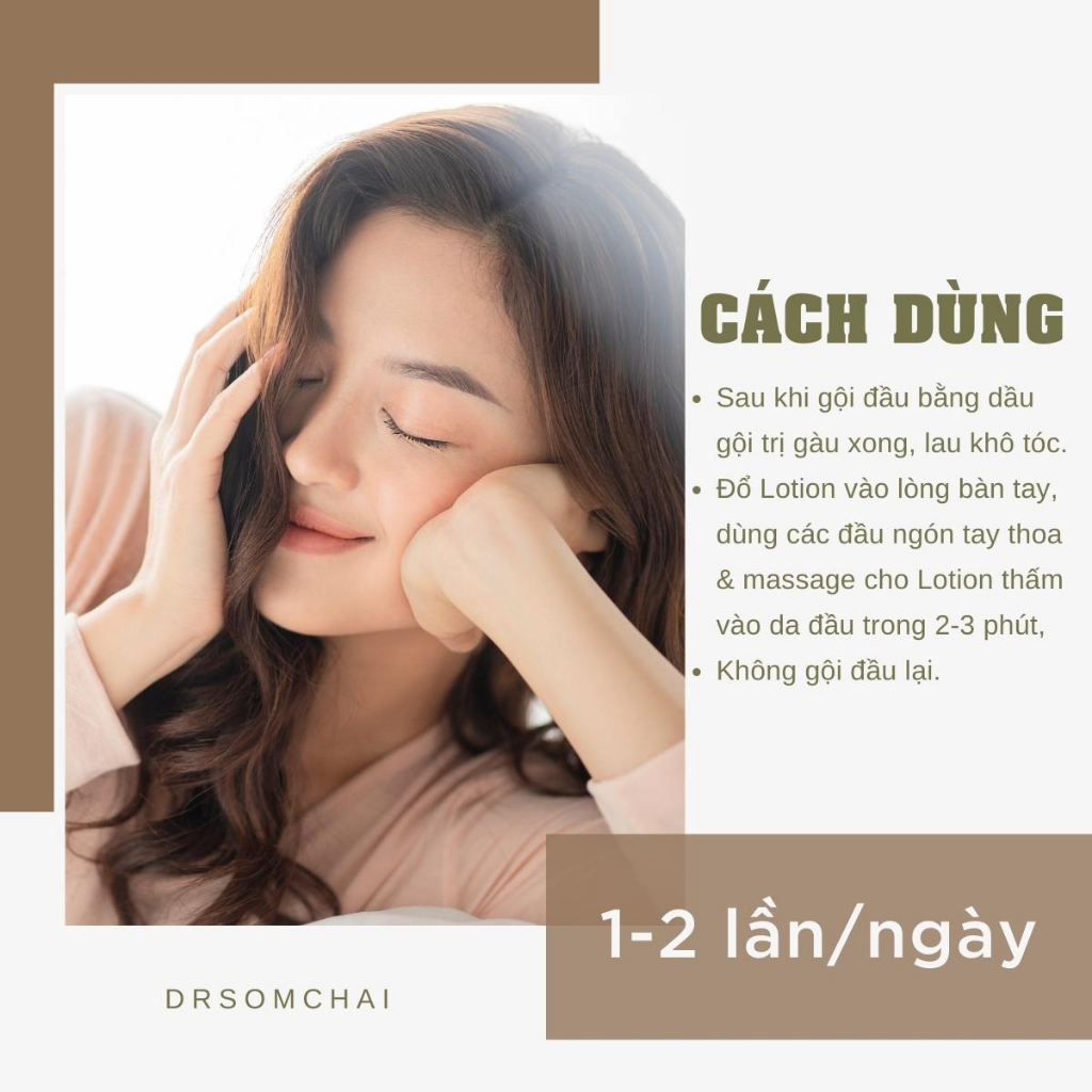 Lotion làm sạch gàu chăm sóc tóc DR. SOMCHAI ANTI-DANDRUFF giảm da đầu bong tróc và dưỡng ẩm da đầu 30ml