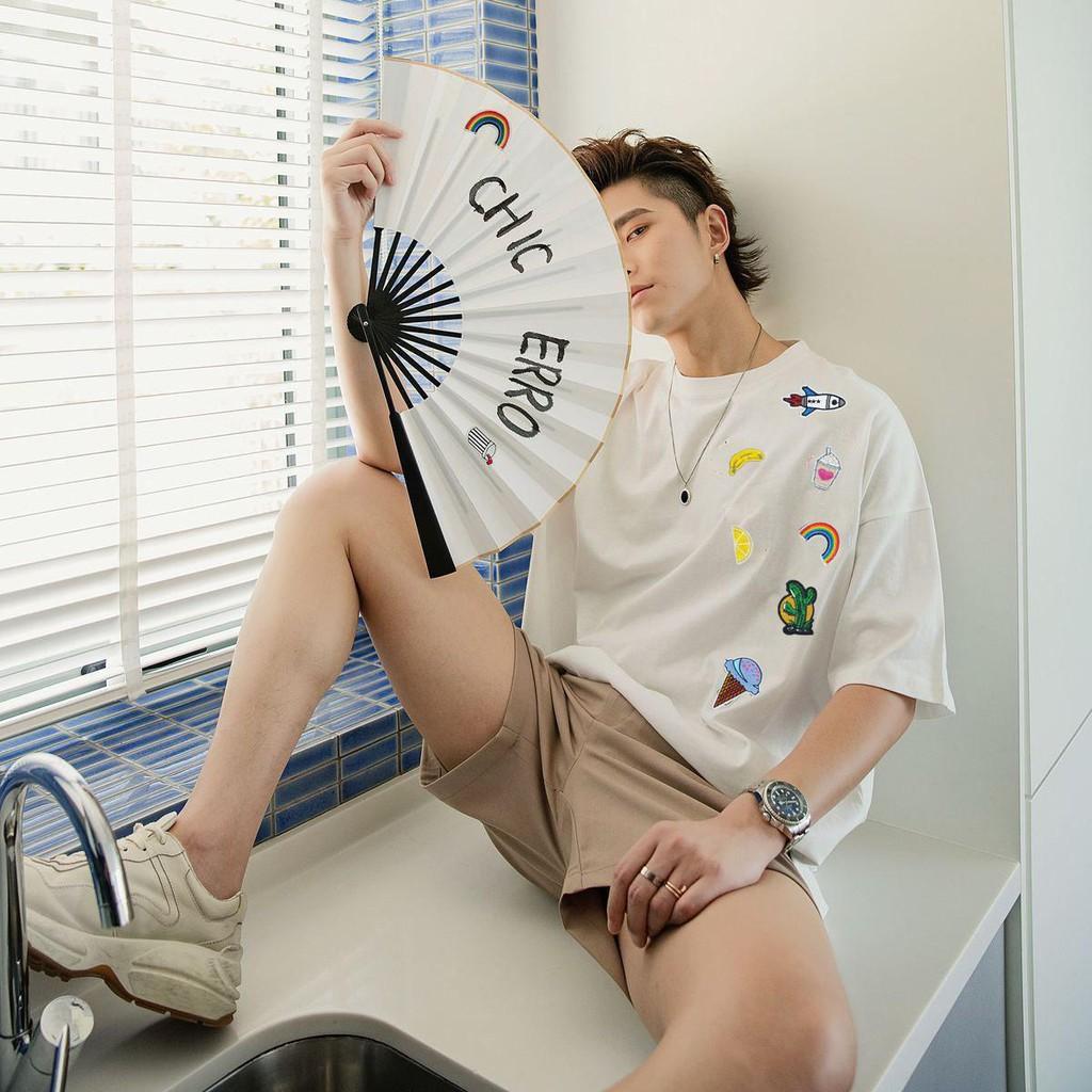 Áo thun Stee KOOK Unisex Áo thun nam tay lỡ màu đen va trắng aothununisex
