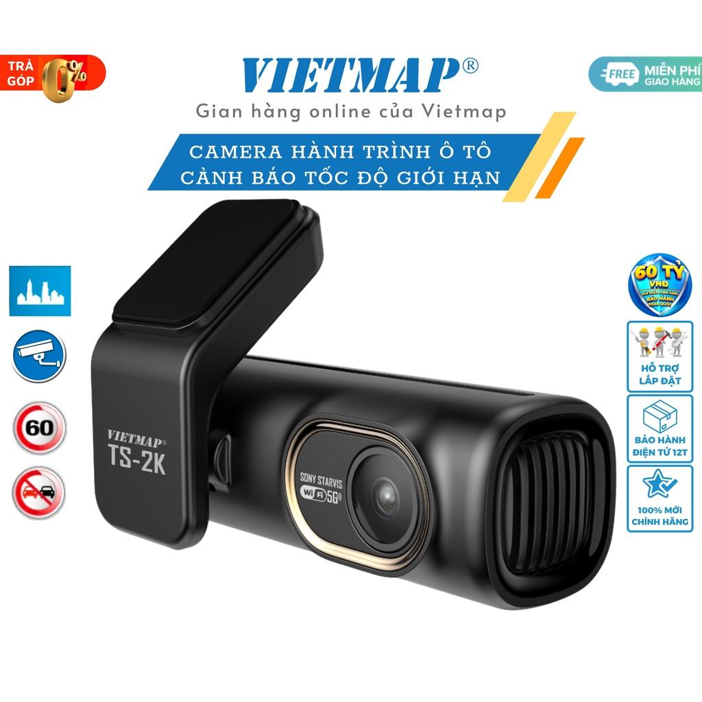 Camera hành trình Vietmap TS-2K kèm sạc ACC - Cảnh báo giao thông bằng giọng nói ghi hình trước sau - Hàng chính hãng