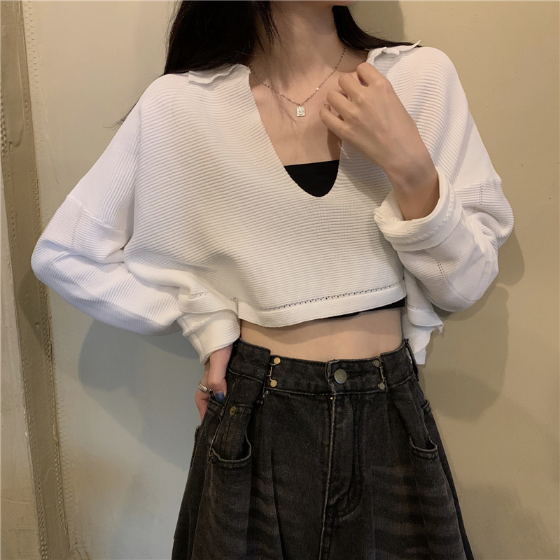 Áo croptop len khoác Ulzzang Quảng Châu ALC38