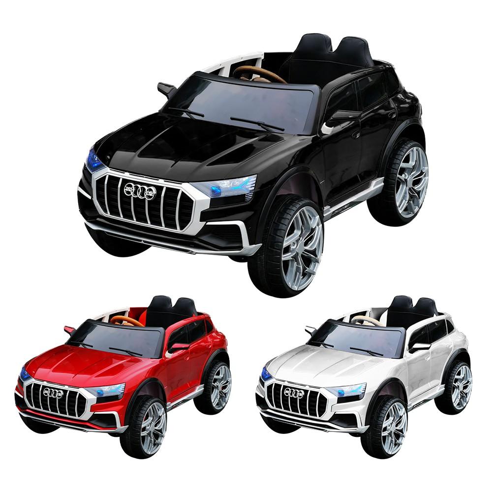 Ô tô điện trẻ em BABY-KID AUDI JM-2088 Đồ chơi vận động ngoài trời cho bé 4 động cơ 2 chỗ ngồi ( ĐỎ - TRẮNG - VÀNG )