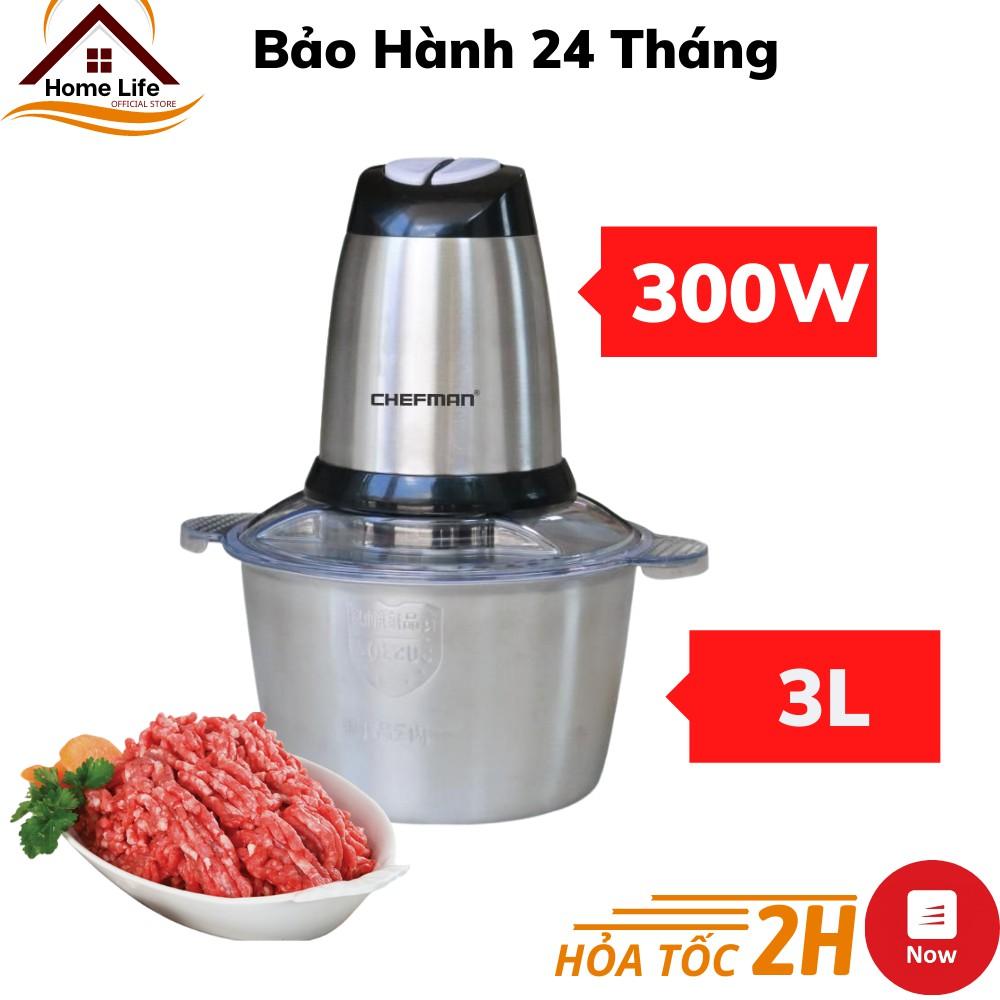 Máy Xay Thịt Chefman Cối Inox 4 Lưỡi Đa Năng Công Suất 300W - Khả Năng Hoạt Động Mạnh Mẽ