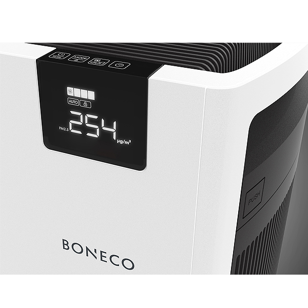Máy Lọc Không Khí Cao Cấp BONECO P700 Khử Mùi Khói Thuốc Cigar, Diệt Khuẩn, Lọc Bụi, Báo Chỉ Số PM, cho Văn Phòng, Diện Tích Lớn - Hàng Nhập Khẩu