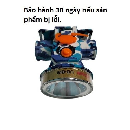 Đèn đội, đèn pin đội đầu chống nước UD-813 - đèn có kính giúp sài thêm ánh sáng vàng.