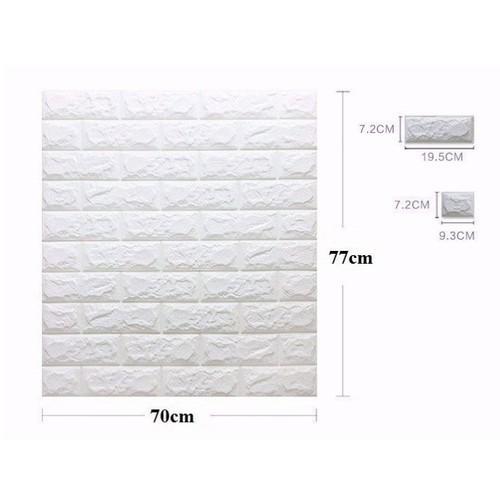 COMBO 10 Miếng xốp dán tường 3D giả gạch khổ lớn