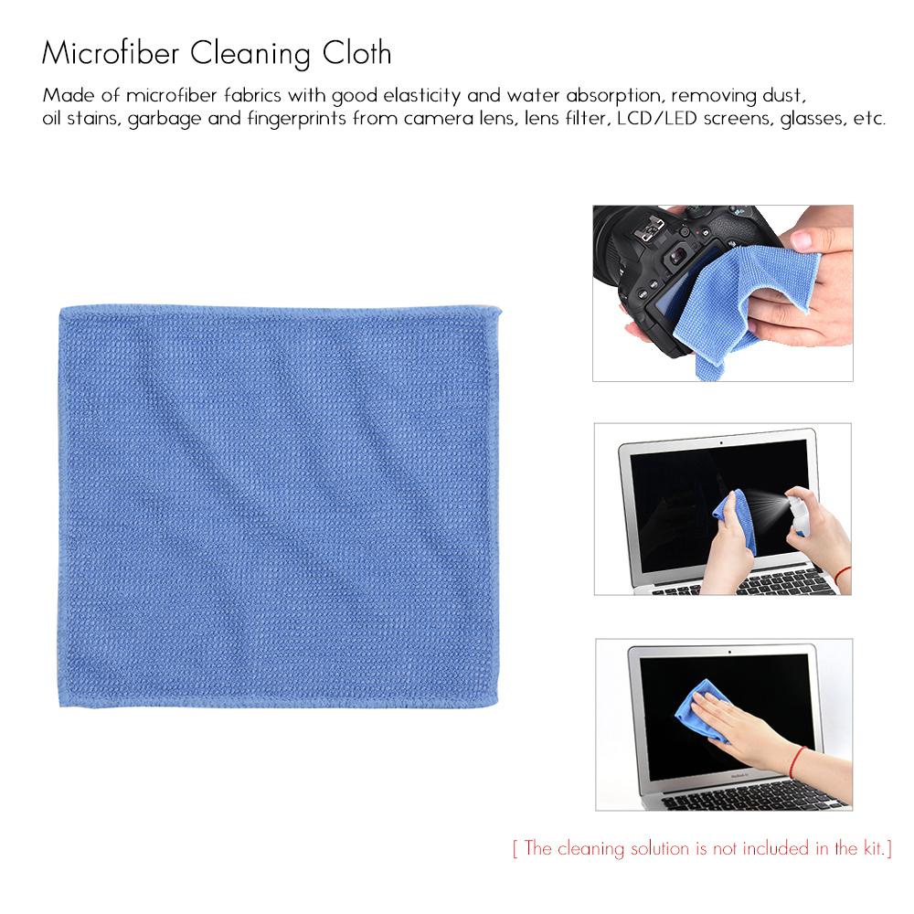 6 in 1 Dust Cleaner Camera Cleaning Kit Lens Brush+ 3pcs Cleaning Cloth+ Air Blower+ Optical Cleaning Tissue for Canon