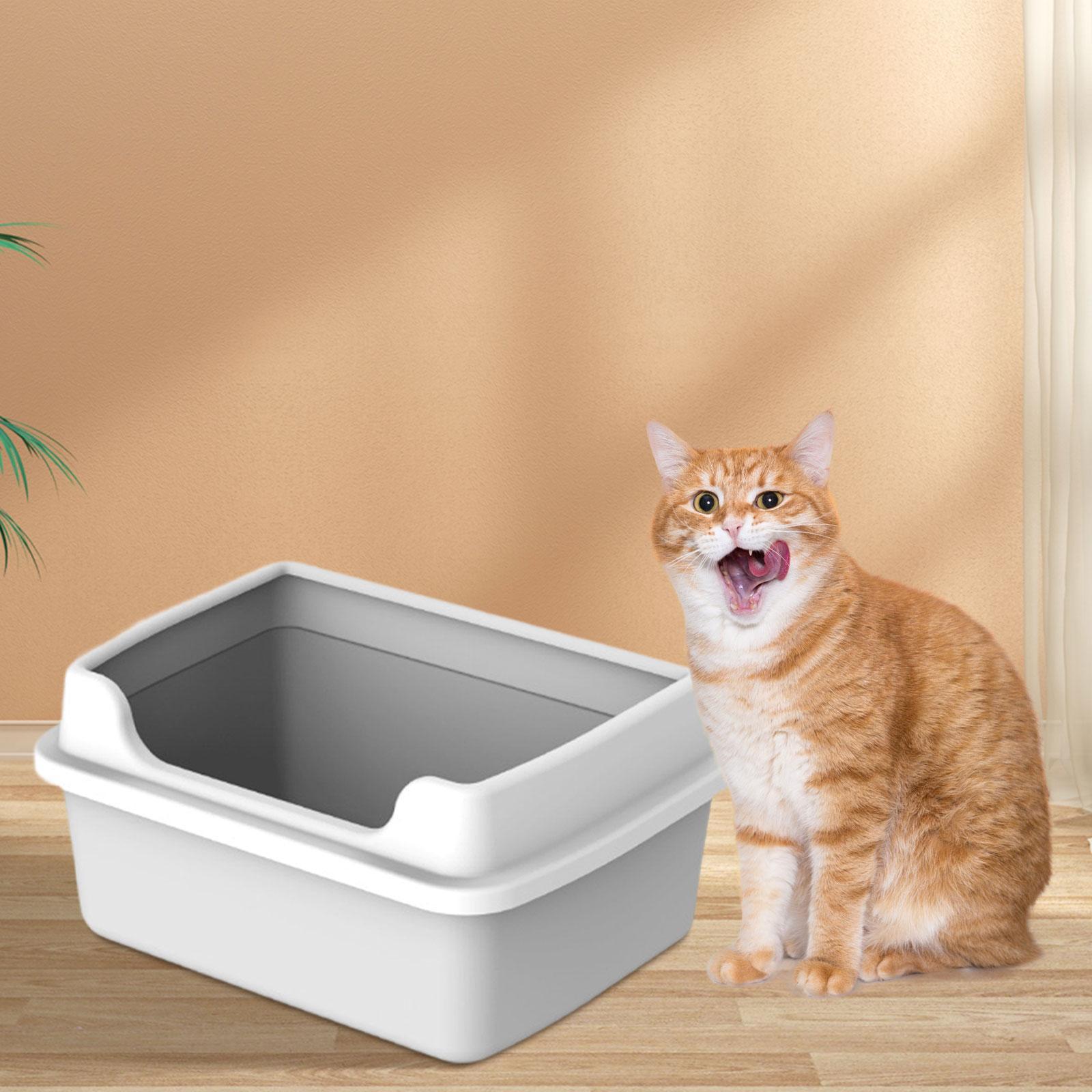 Cat Litter Box for Indoor Cats Cat Litter Tray for Cats Small Animals Rabbit
